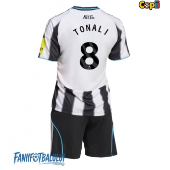 Newcastle United Sandro Tonali #8 Echipament de Fotbal Replică 2025-26 Copii Acasa (+ Șorturi)